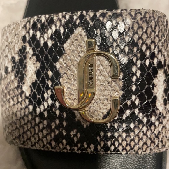 Jimmy choo flat slide light stone size 37 - Picture 3 of 6